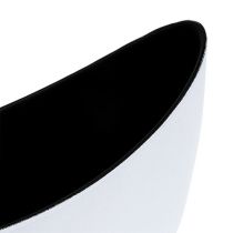 Barco de plástico blanco 20cm x 9cm H12cm