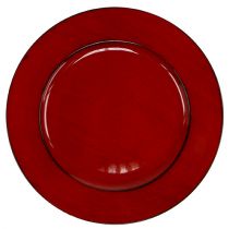 Artículo Plato plástico Ø33cm rojo-negro