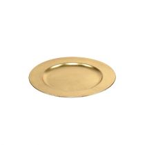 Platos plastico dorado Ø17cm 10p