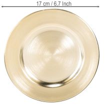 Artículo Platos decorativos redondos pequeños y brillantes, 17 cm, 6 unidades