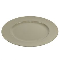 Artículo Plato cargador Ø33cm gris platino