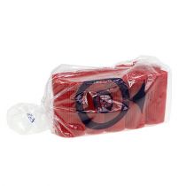 Artículo Puños plisados rojo 8,5cm 100 piezas