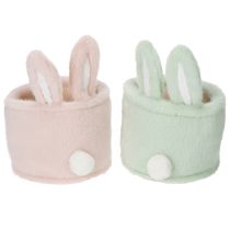 Artículo Cestas de almacenamiento con forma de conejito de Pascua para decoración de habitaciones infantiles y salas de estar, 18 cm, 2 piezas