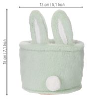 Artículo Cestas de almacenamiento con forma de conejito de Pascua para decoración de habitaciones infantiles y salas de estar, 18 cm, 2 piezas