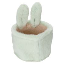 Artículo Cesta de almacenamiento de conejito de decoración de Pascua para regalos y sala de estar 18 cm 2 piezas