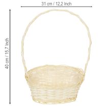 Artículo Cesta de regalo de 27 cm x 18 cm, 43 cm de alto, ligera