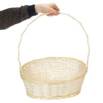 Artículo Cesta de regalo, cesta de mimbre, 44 cm x 36 cm