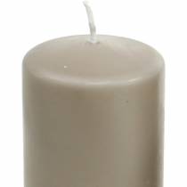 Artículo Vela de pilar pura marrón 130/60 vela de cera natural estearina y colza sostenibles