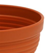 Artículo Cuenco R de plástico terracota Ø13cm, 10 piezas