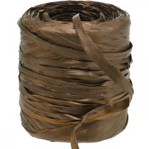 Cinta de rafia marrón bicolor cinta regalo cinta decorativa 200m