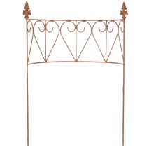 Artículo Enrejado de metal para jardín, ideal para parterres y decoración versátil, 60 cm