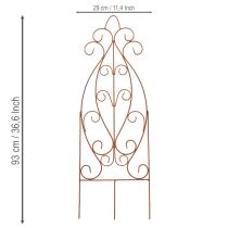 Artículo Enrejado de jardín metálico, soporte decorativo para plantas trepadoras, 93 cm