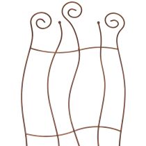 Artículo Enrejado de jardín metálico con diseño curvo para plantas trepadoras, 110cm