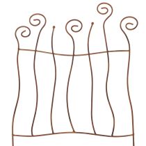 Artículo Enrejado, ayuda para trepar, metal curvado, decoración artística para jardín, 72 cm