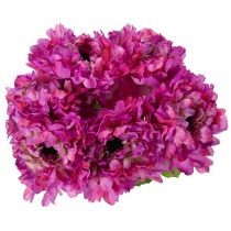 Artículo Flor de ranúnculo artificial, réplica detallada para la decoración de sala de estar y oficina, 55 cm, 6 unidades.