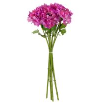 Artículo Flor de ranúnculo artificial, réplica detallada para la decoración de sala de estar y oficina, 55 cm, 6 unidades.