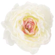 Artículo Ranúnculo artificial con delicadas flores para una decoración elegante y de fácil cuidado, 51 cm, 3 piezas.