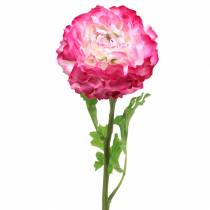 Artículo Ranunculus rosa artificial 48cm