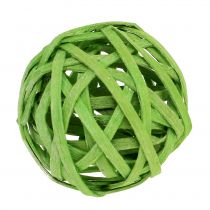 Rattan Ball Spring Green Ø4cm 12pcs