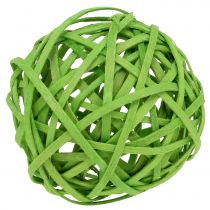 Artículo Rattanball verde claro Ø6cm 6pcs