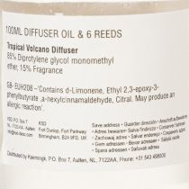 Artículo Difusor de fragancia de ambiente con exótico aroma a coco y mango para una frescura duradera en el hogar, 19 cm, 2 piezas