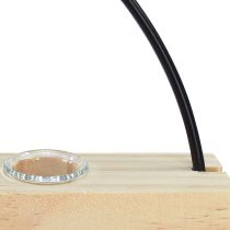 Artículo Tubo de ensayo jarrón decorativo anillo decorativo metal negro 29×4×29cm