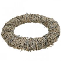 Artículo Corona de enredadera, corona decorativa, blanca lavada, Ø38cm, decoración rústica natural, corona de puerta, corona de mesa