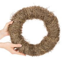 Artículo Corona de material natural, corona decorativa natural para proyectos de bricolaje, 35 cm