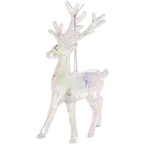 Artículo Adornos de renos acrílicos para árbol de Navidad, 14 cm, 4 unidades