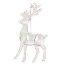 Artículo Adornos de renos acrílicos para árbol de Navidad, 14 cm, 4 unidades