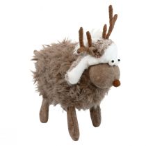 Artículo Decoración de mesa de reno Navidad Figura decorativa navideña 23cm