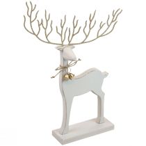 Decoración de mesa Navidad Figura navideña decoración de renos Al. 35,5 cm