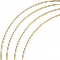 Anillo de metal anillo de decoración Scandi ring deco loop dorado Ø40cm 4pcs