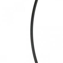 Anillo de metal anillo de decoración Scandi ring deco loop negro Ø30cm 4pcs