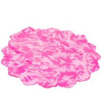 Artículo Collarín floral rosa Rondella para ramos, 48 cm