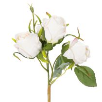 Artículo Ramo de flores artificiales de rosas para decoración de mesa con estilo, 31 cm, 3 piezas