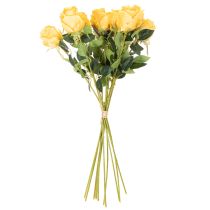 Artículo Rosa artificial de tallo largo, flor artificial, 62 cm, 12 unidades