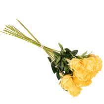 Artículo Rosa artificial de tallo largo, flor artificial, 62 cm, 12 unidades