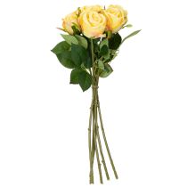 Artículo Arreglo floral de ramo de rosas para una elegante decoración en el salón 44cm 6 piezas