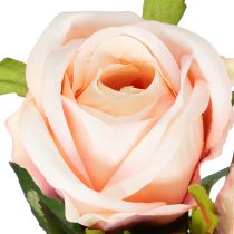 Artículo Ramo de rosas artificiales para una elegante decoración del hogar y ocasiones festivas, 44 cm, 6 piezas