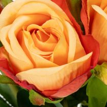 Artículo Arreglo de rosas artificiales, un elemento destacado atemporal en cualquier interior para una decoración de buen gusto, 44 cm, 6 piezas