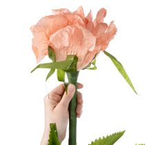 Artículo Rosa artificial, flor gigante para una decoración de interiores elegante y encantadora, 92 cm.