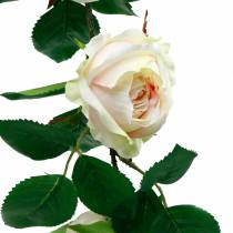 Guirnalda de rosas románticas, flor de seda, vid de rosas artificiales, 160cm