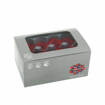 Artículo Rosas preservadas medianas Ø4-4,5cm rojas 8 piezas