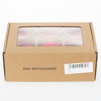 Artículo Rosas preservadas para decorar mesas, flores auténticas y sostenibles, 5 cm, 6 unidades