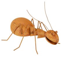 Artículo Hormiga decorativa de metal oxidada Figura decorativa de jardín de 21,5 cm