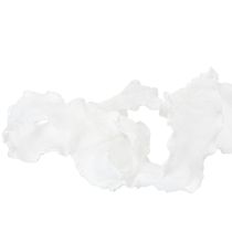 Artículo Cinta de organza blanca con volantes, cinta decorativa, 25 mm de ancho, 10 m de largo.