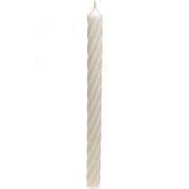 Artículo Velas rusticas color liso blanco 350/28mm 4uds