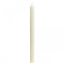 Artículo Velas rústicas velas altas de palo unicolor blanco 350/28mm 4 piezas