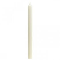 Velas rusticas Candelabros altos color blanco 350/28mm 4uds